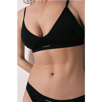 AIRY Sujetador top triangular seamless negro