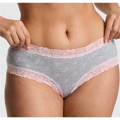PINK Wink™ Lace-Trim Cheeky Panty
