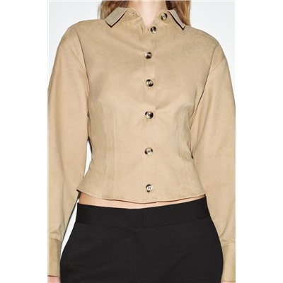 CAMISA ENTALLADA TACTO SUAVE