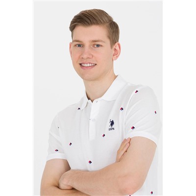 Erkek Beyaz Polo Yaka Tişört