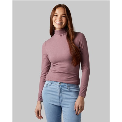 WOMEN'S SOFT RIB TURTLENECK