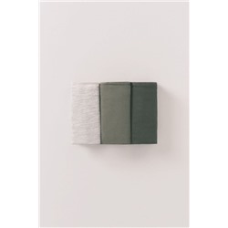 Pack 3 tangas algodón logo blanco