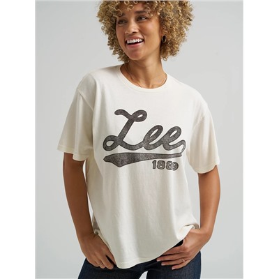 WOMEN'S CURSIVE LOGO TEE