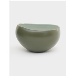 Салатник, 12 см, 0.4 л, зелёный, Organica