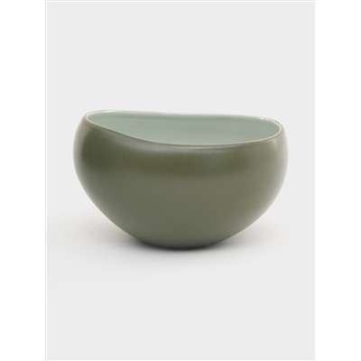 Салатник, 12 см, 0.4 л, зелёный, Organica