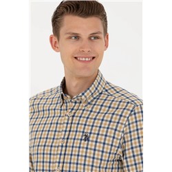 Erkek Kum Uzun Kollu Gömlek