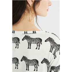 Camiseta manga corta zebras