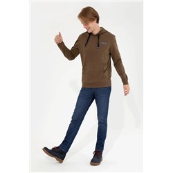 Erkek Coconut Kapüşonlu Basic Sweatshirt