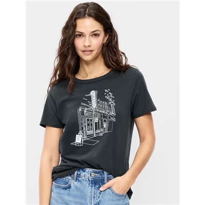 EveryWear Crew-Neck Logo-Graphic T-Shirt