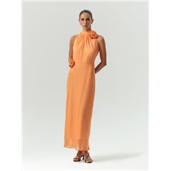 Платье макси с декором из цветов, PL1723/allume