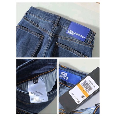 Женские джинсы с разрезами по низу штанин КАР*Л😎