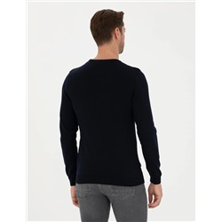 Açık Lacivert Slim Fit Kazak