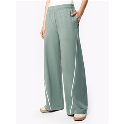 Свободные брюки  из тонкого премиального футера с эластаном