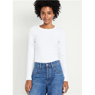 Snug Long-Sleeve Crew-Neck T-Shirt