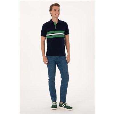 Erkek Regular Fit Lacivert Polo Yaka Tişört