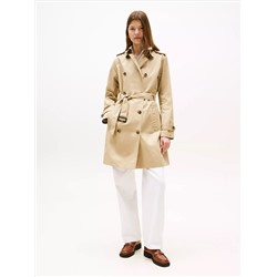 Double-Breasted Belted Trench Coat