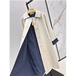 Женский плащ / тренч с отворотами на рукавах (2 цвета) МИУ МИ*У