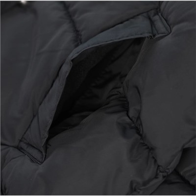 Плотное хлопковое пальто средней длины