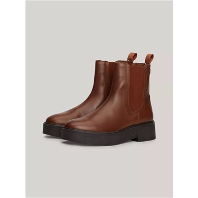 Monogram Leather Chelsea Boot  Women's