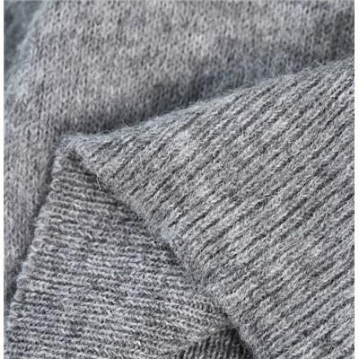 Молодежный и повседневный свитер с воротником-поло КО*С