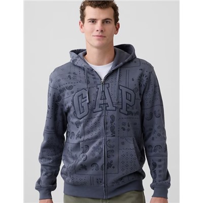 Adult Relaxed Gap Logo Zip Hoodie
