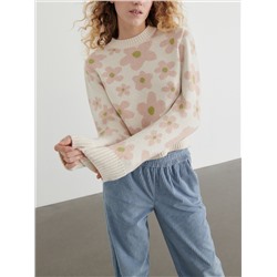 Pullover mit Blumenmuster