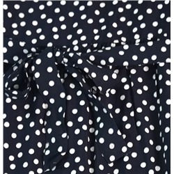 Нишевое ретро-платье с французским принтом в горошек