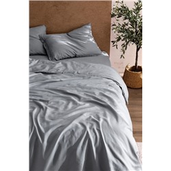 Songe King Size %100 Pamuk Chambre Nevresim Takımı - Açık Gri