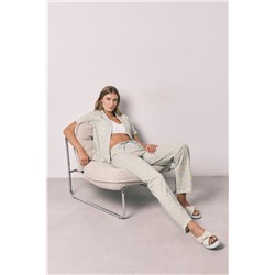 Pijama largo camisero algodón florecitas