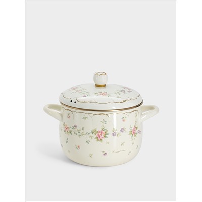 Кастрюля, 3,8 л, 20 см, эмалированная, Воспоминание