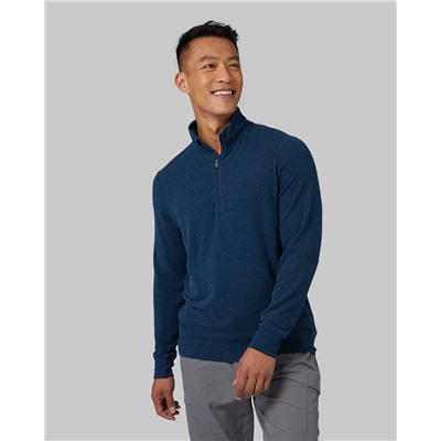 MEN'S SWEATER KNIT 1/4 ZIP TOP