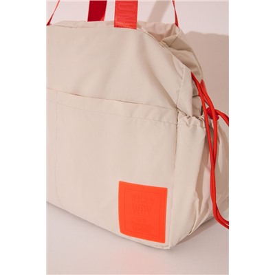 Bolso multiusos nylon beige