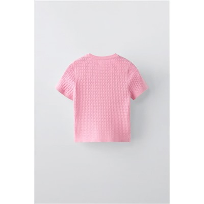 POINTELLE KNIT TOP