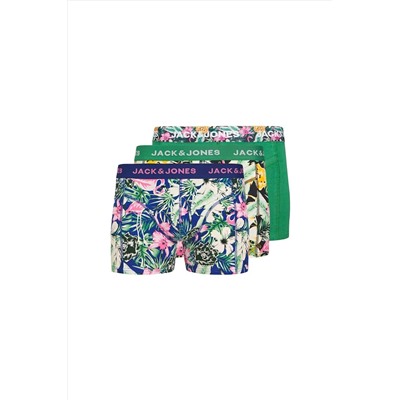 Jack & Jones Fred Flamingo Erkek 3'lü Boxer (12283386-DN)