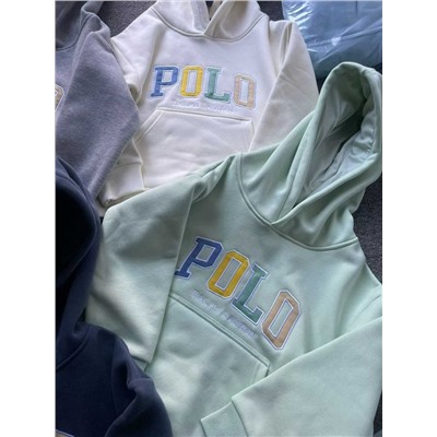 Тёплая детская толстовка с начёсом  ПОЛ*О РАЛЬФ  Состав: хлопок