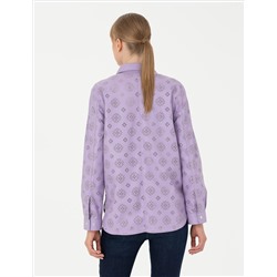 Eflatun Comfort Fit Uzun Kollu Gömlek