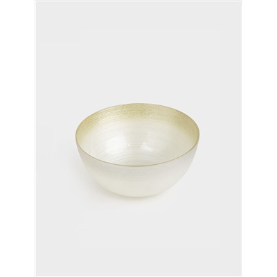 Салатник, 15х8 см, 440 мл, стекло, молочный/шампань, Marbella