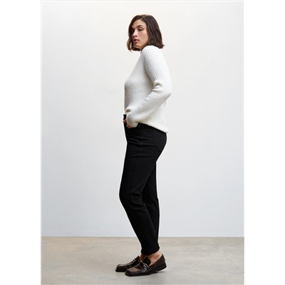 Jeans skinny tiro alto