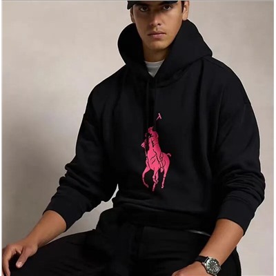 Парная  хлопковая флисовая толстовка с капюшоном