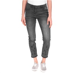 Damen Slim-Jeans mit Paillettendetails