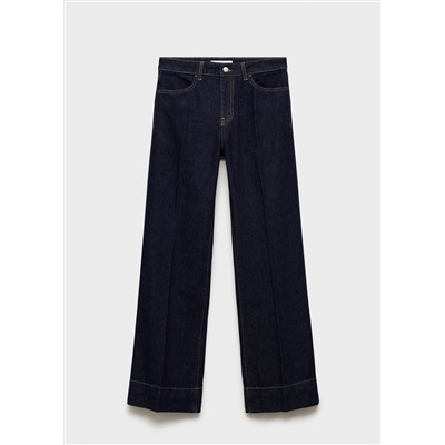 Jeans wideleg tiro medio