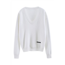 Jersey de lana y cachemir Blanco