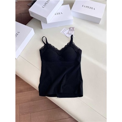 Женский топ / майка с кружевом   LA PERL*A