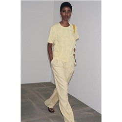 T-SHIRT WITH FRONT RUFFLES