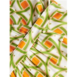 Viskose Kleid mit Muster