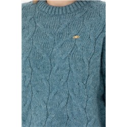 Kadın Petrol Bisiklet Yaka Kazak