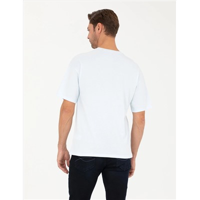 Açık Mavi Comfort Fit Tişört
