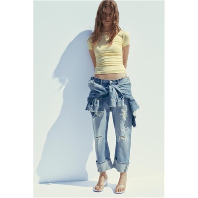 SHORT SLEEVE VISCOSE T-SHIRT