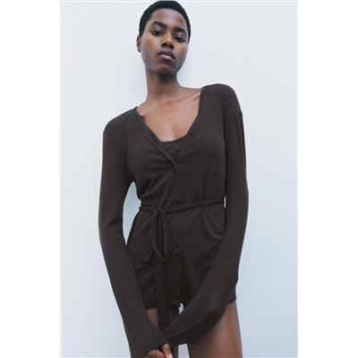 100% WOOL CARDIGAN