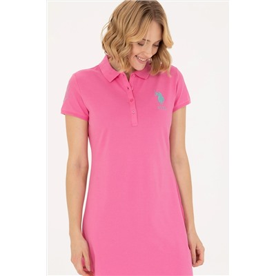 Kadın Pembe Örme Elbise